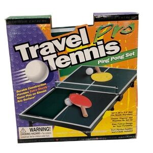 NEW Travel Pro Tennis Ping Pong Set ~ Hours of Fun